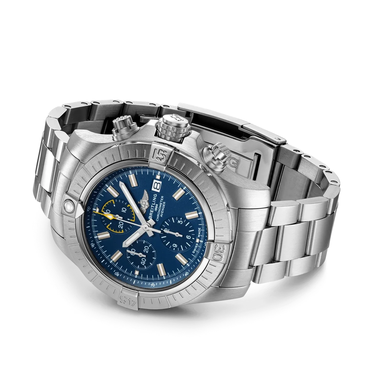 Breitling Avenger 45 Chronograph Blue Dial Stainless Steel Automatic