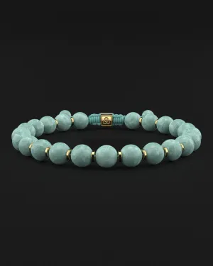 Burmese Jade Bracelet 8mm | Prayer