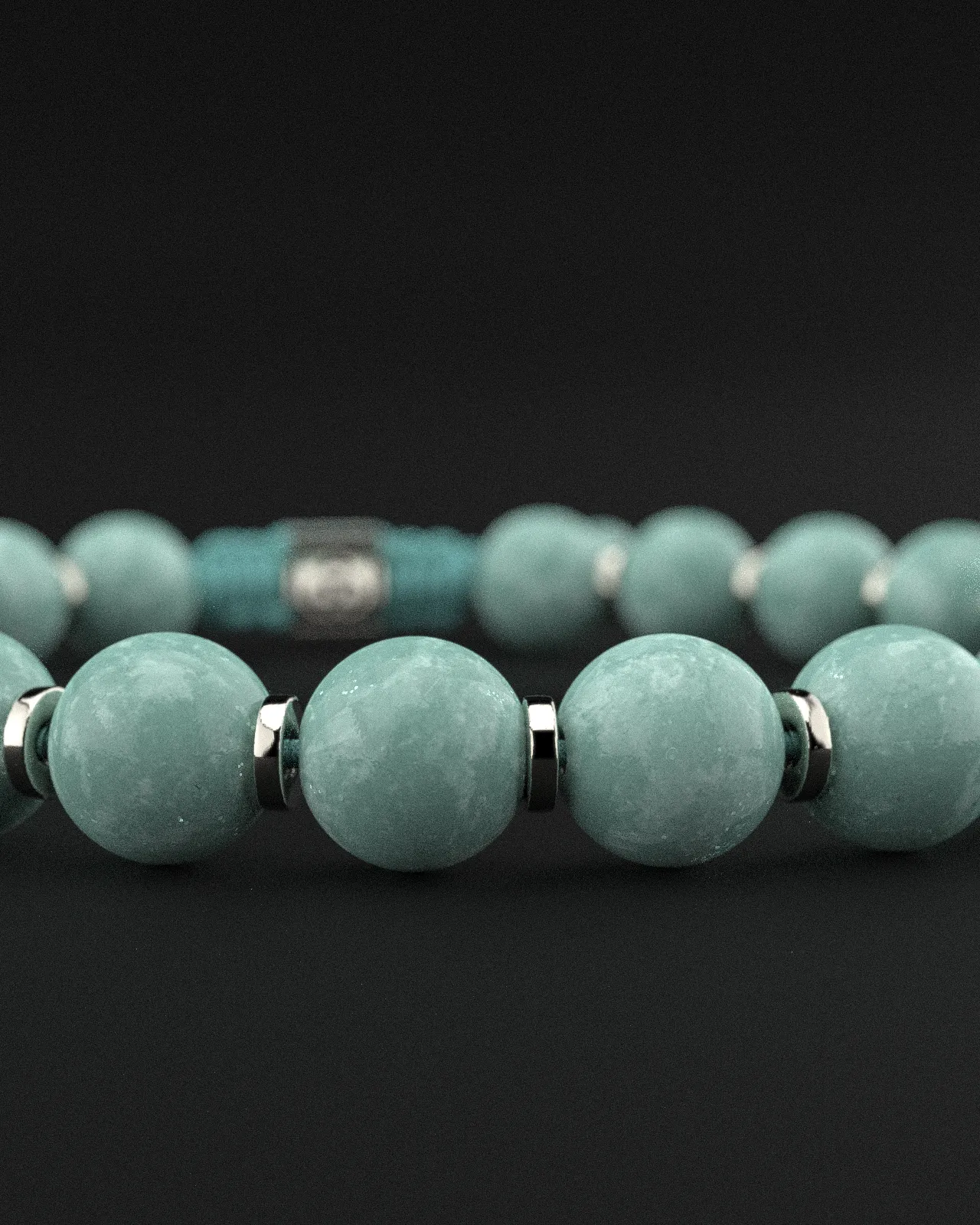 Burmese Jade Bracelet 8mm | Prayer