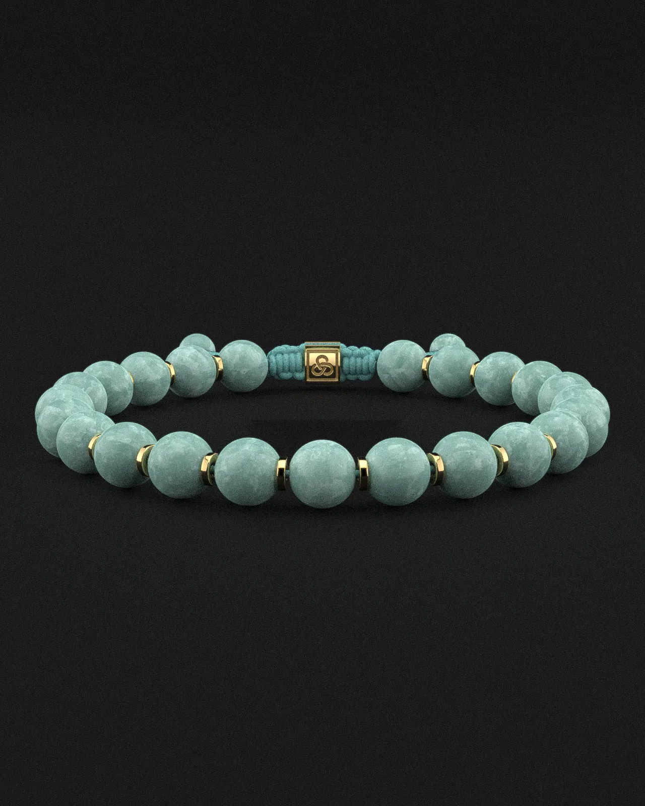 Burmese Jade Bracelet 8mm | Prayer