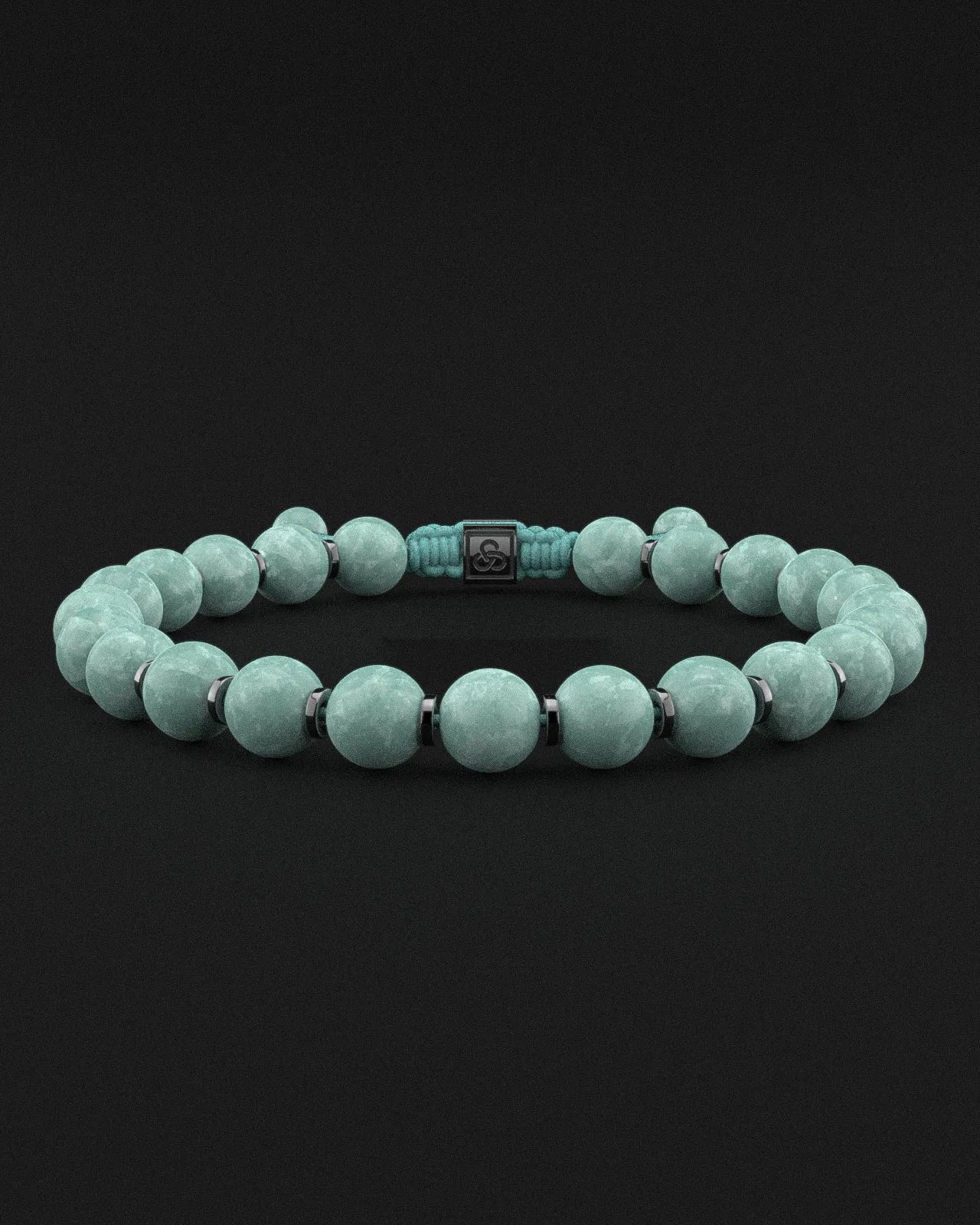 Burmese Jade Bracelet 8mm | Prayer