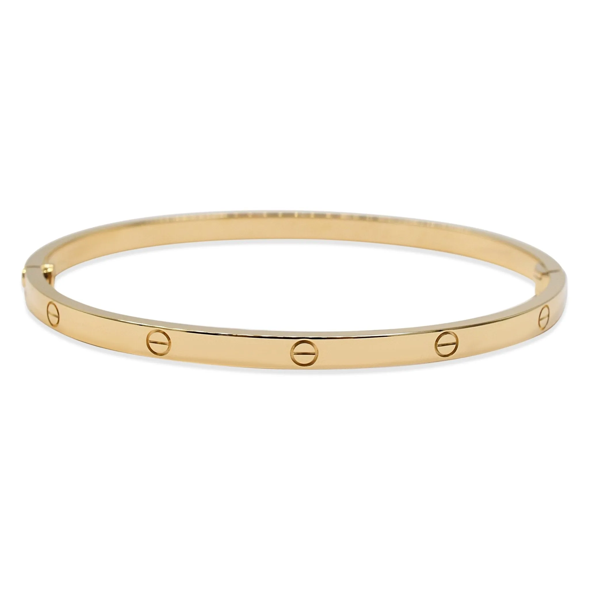 Cartier Love Bangle, Small Model Size 18 - 18ct Yellow Gold