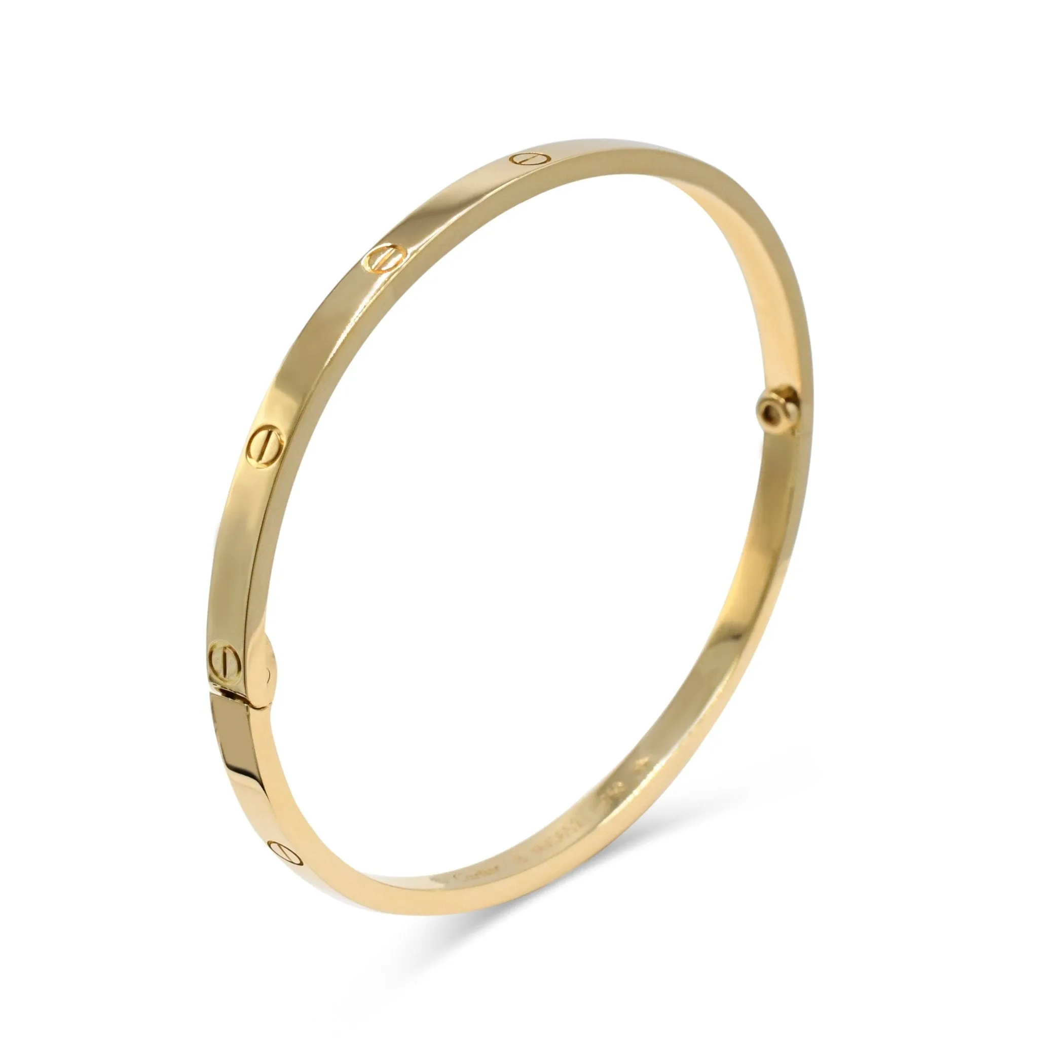 Cartier Love Bangle, Small Model Size 18 - 18ct Yellow Gold