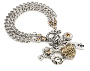 Celtic Knot Heart Bracelet