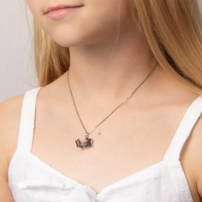 Children's Diamond Star Locket Pendant P5361