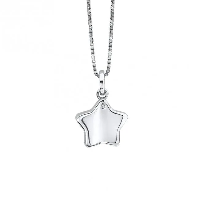 Children's Diamond Star Locket Pendant P5361