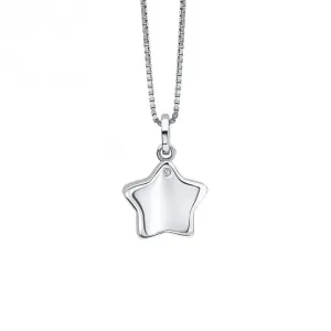 Children's Diamond Star Locket Pendant P5361