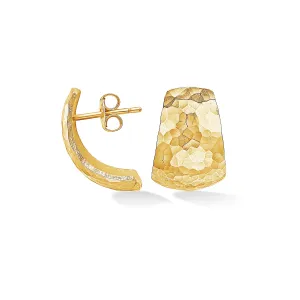 Chunky Tapering Half Hoop Nomad Earrings