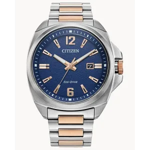 Citizen Endicott Two-Tone Blue Dial Eco-Drive