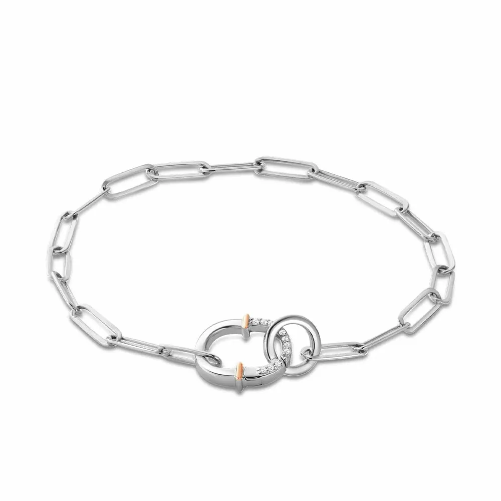 Clogau Connection Silver Bracelet 3SCRL0744