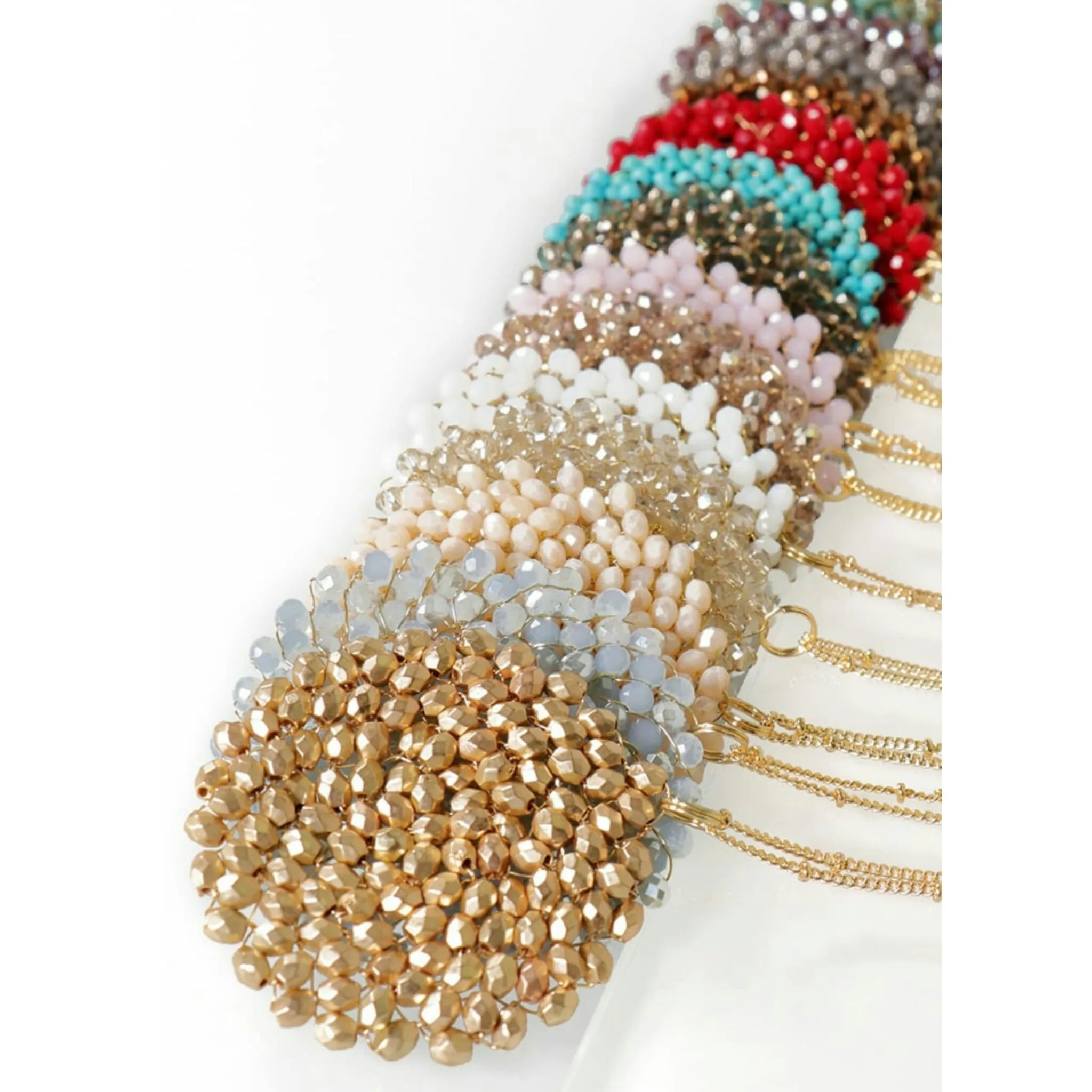 Crystal Bead Pendant Necklace