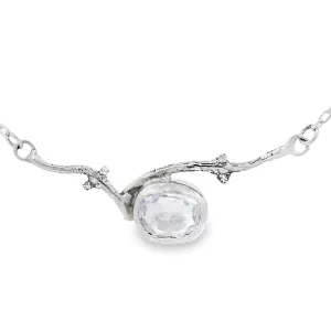Crystal Quartz Branch Necklace