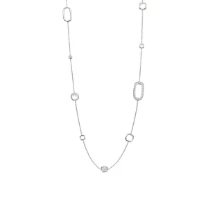Cushion Quartz Long Necklace