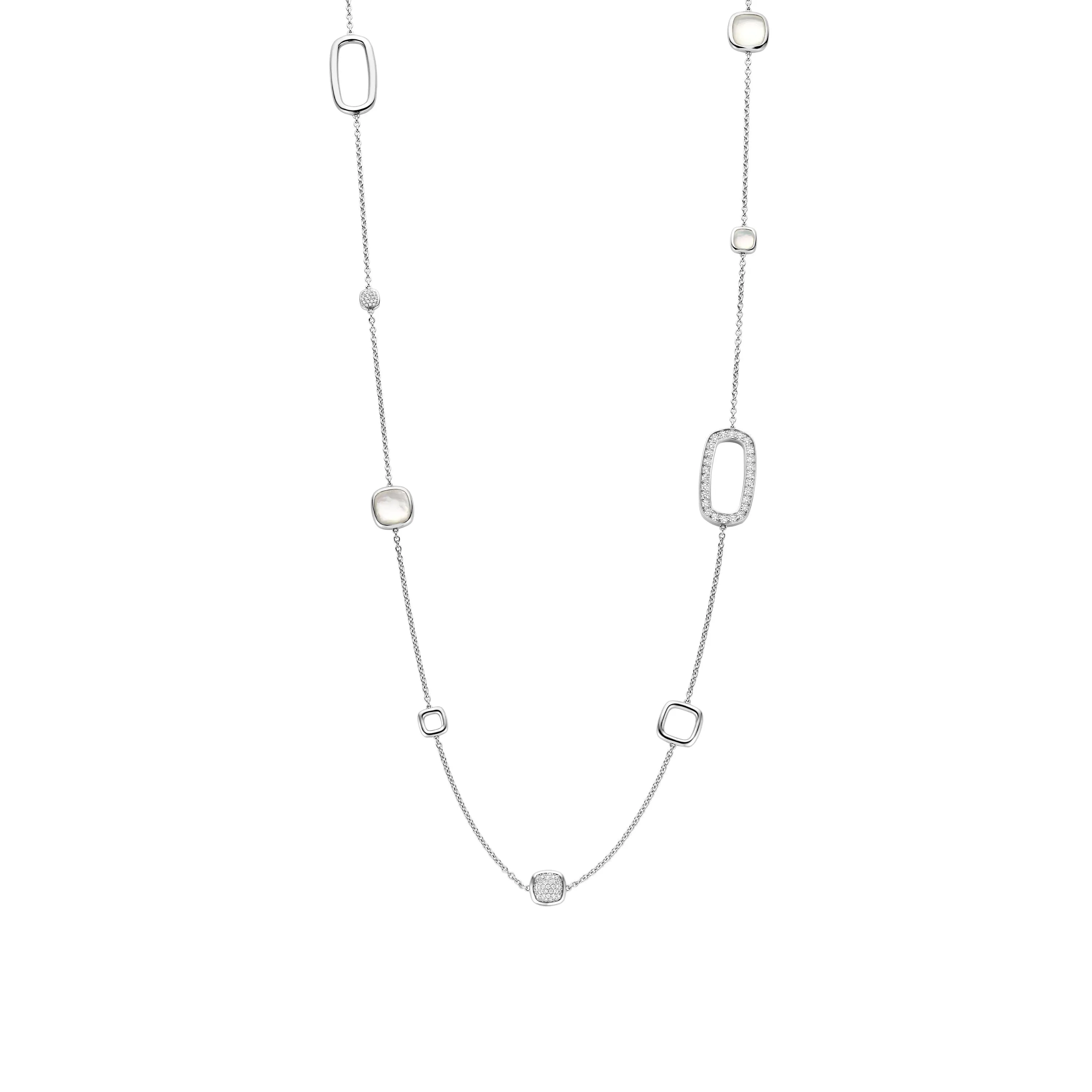 Cushion Quartz Long Necklace