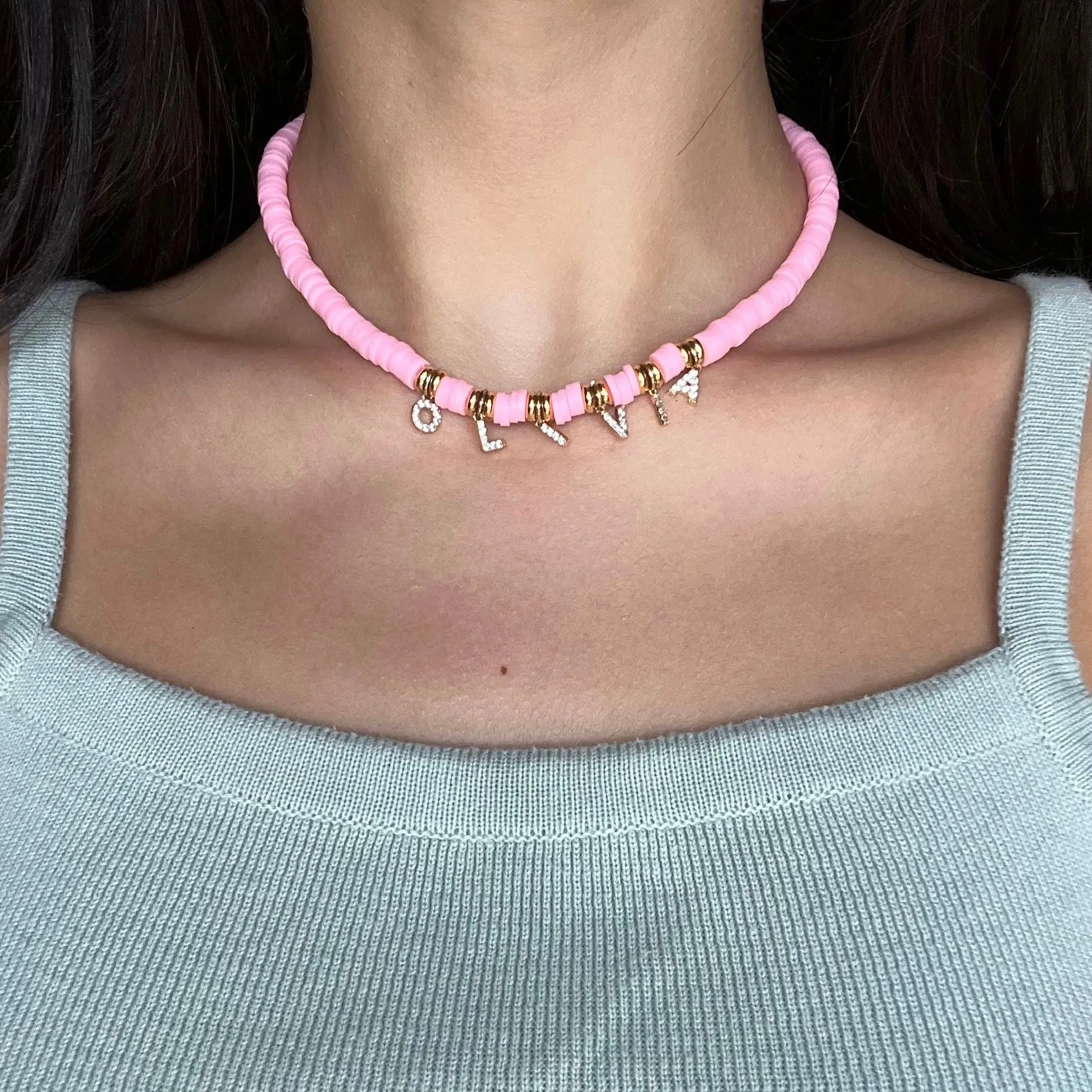 Custom Candy Shop Necklace in Bubblegum