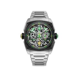 Cyrus Klepcys Dice Lime Titanium and Carbon Watch