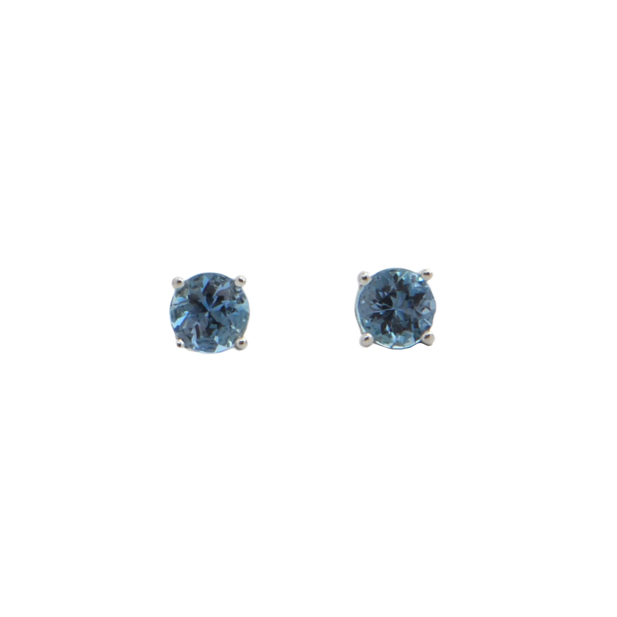 Daisy Exclusive Aquamarine 18K Gold Stud Earring