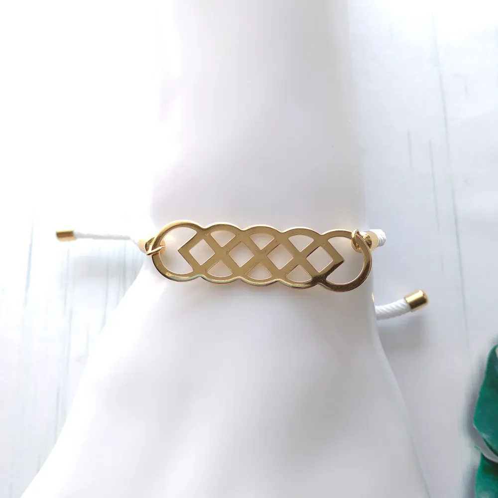 Dani Eternal Knot Corded Slider Bracelet