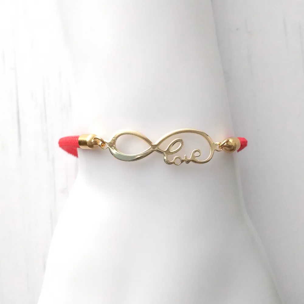 Dani Infinite Love Corded Slider Bracelet