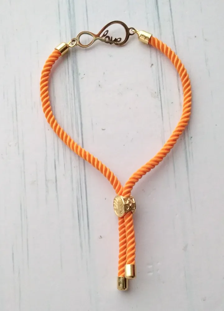 Dani Infinite Love Corded Slider Bracelet