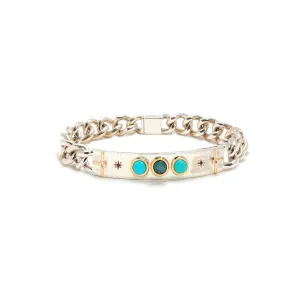 Desert Moon Curb Chain ID Bracelet