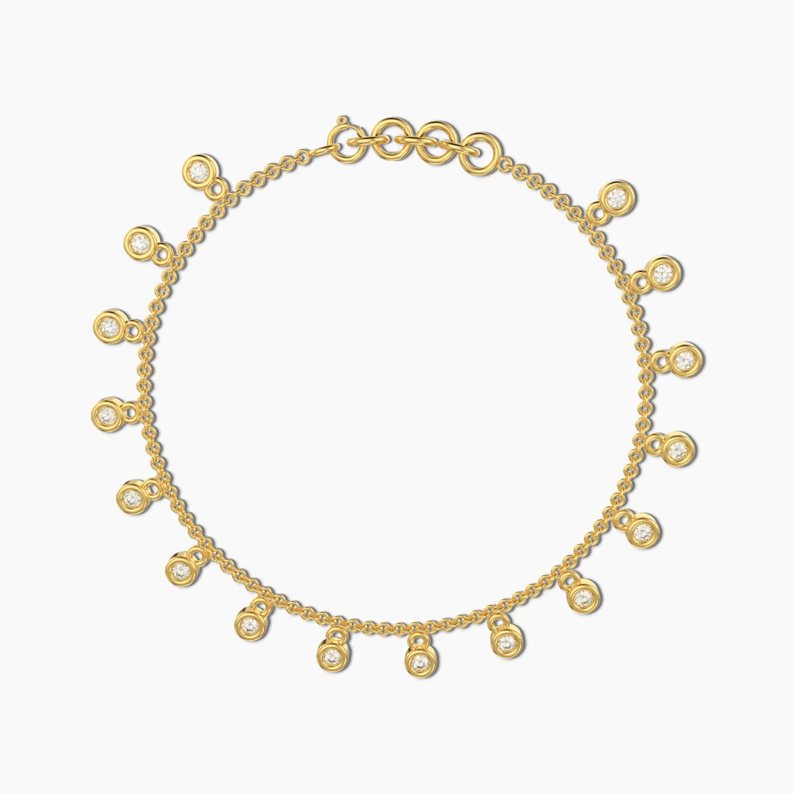 Diamond Charms Chain Bracelet