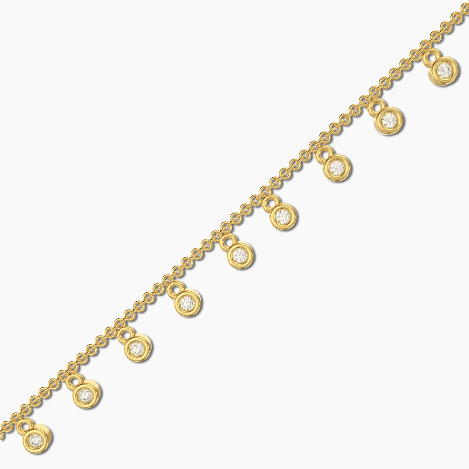 Diamond Charms Chain Bracelet