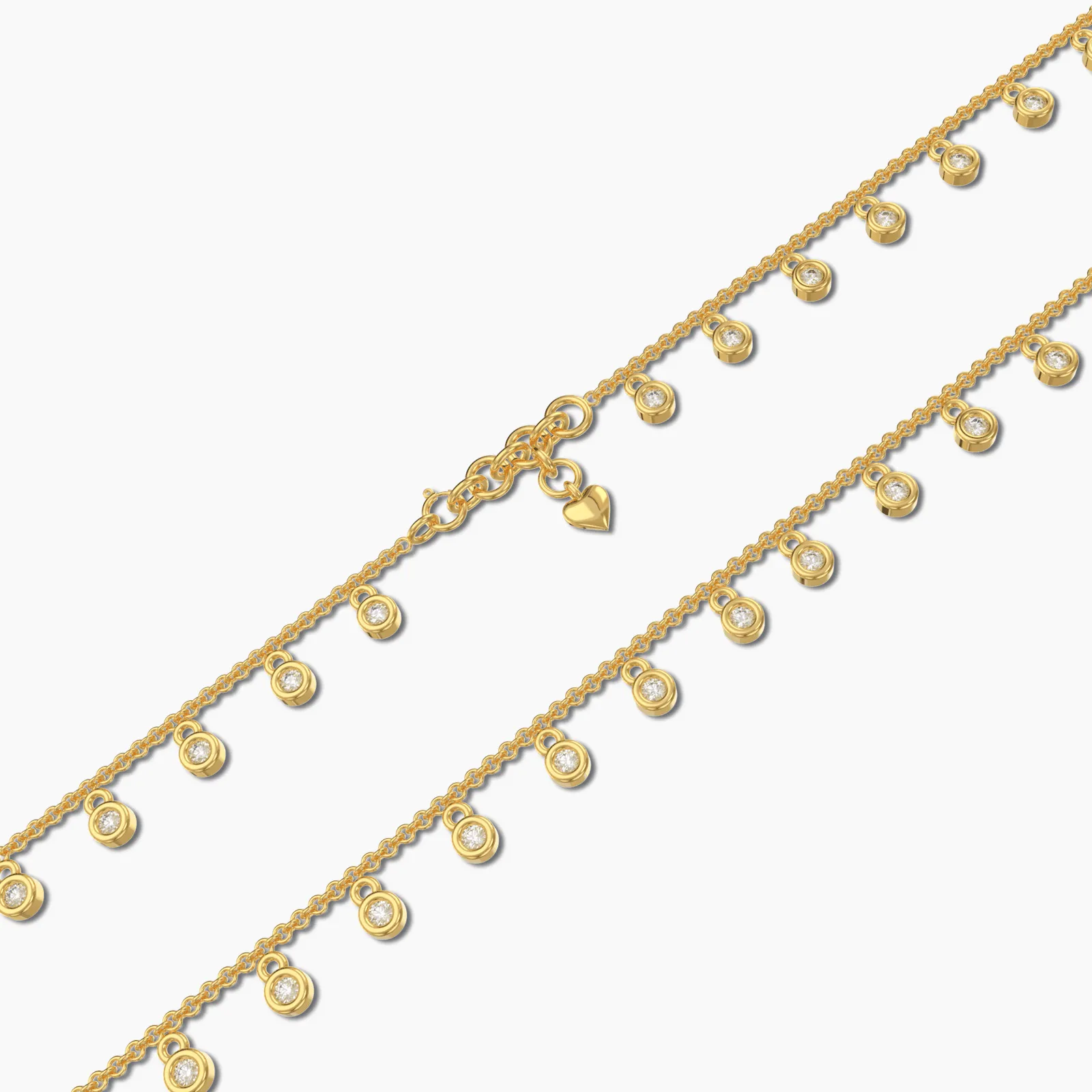 Diamond Charms Chain Bracelet