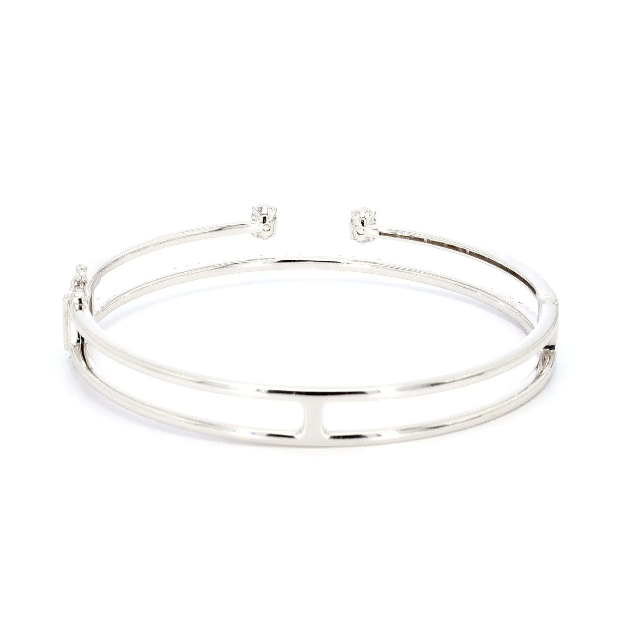 Diamond Double Row Bangle