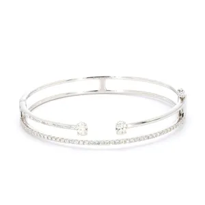 Diamond Double Row Bangle