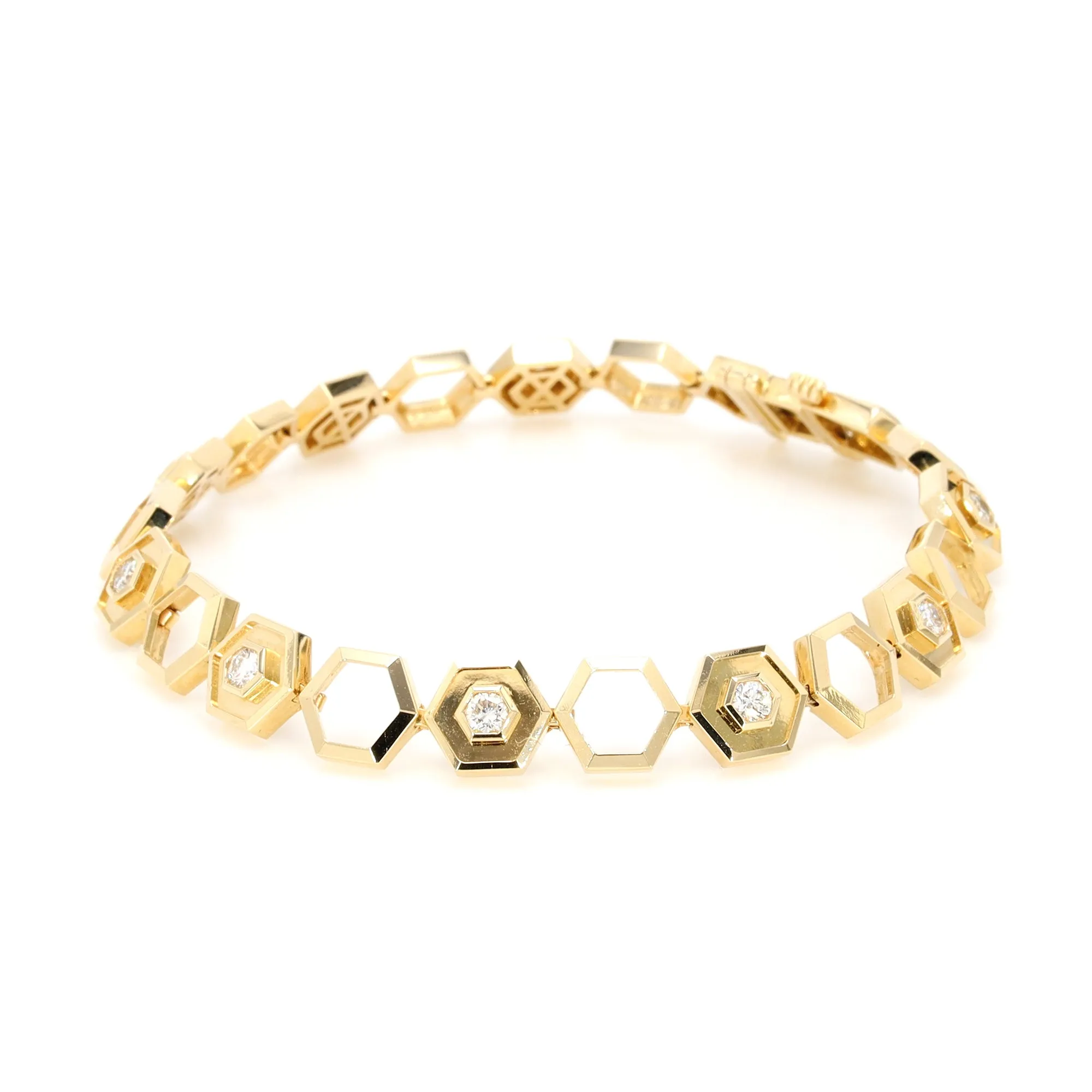 Diamond Hexagon Bracelet