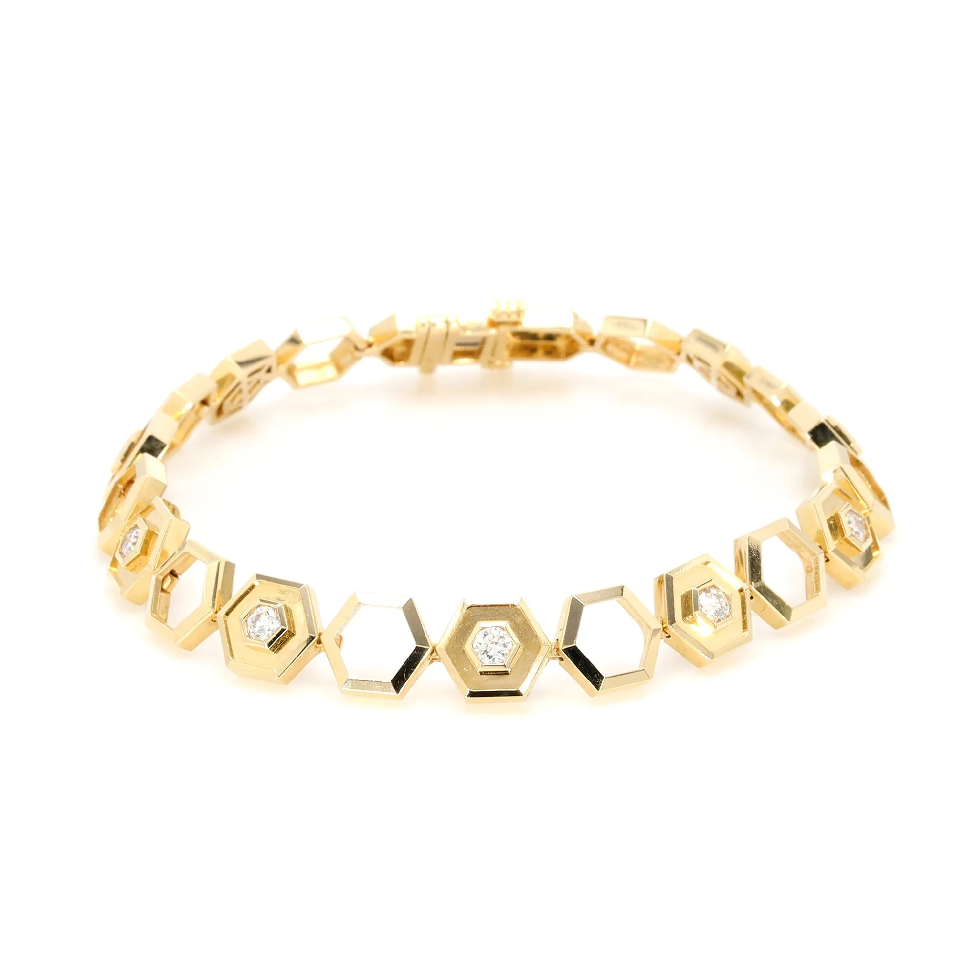 Diamond Hexagon Bracelet