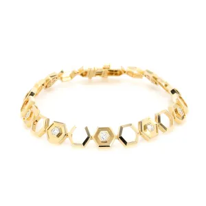 Diamond Hexagon Bracelet