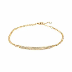 Diamond Pave Bar Bracelet