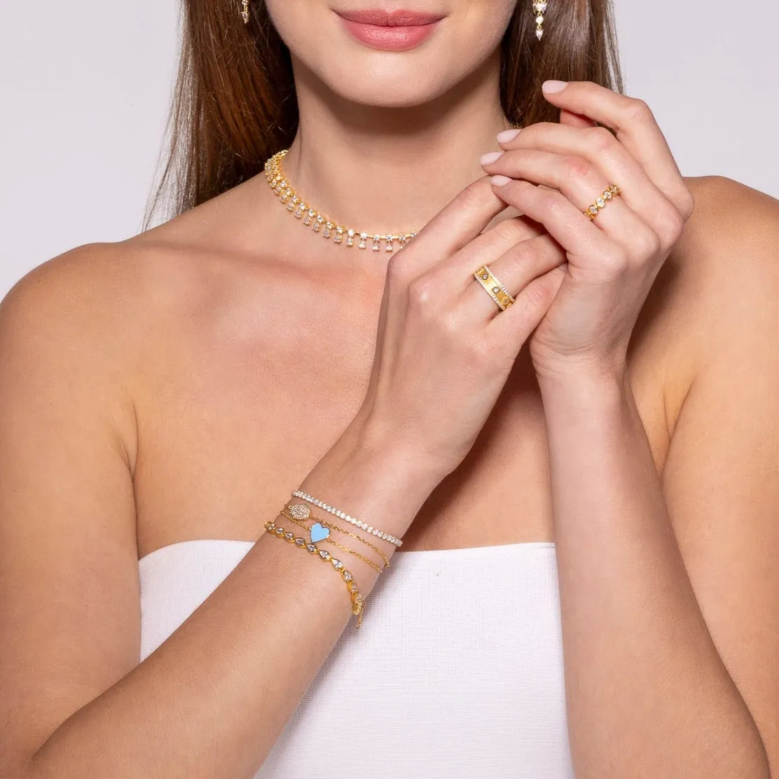 Diamond Pave Hamsa Bracelet