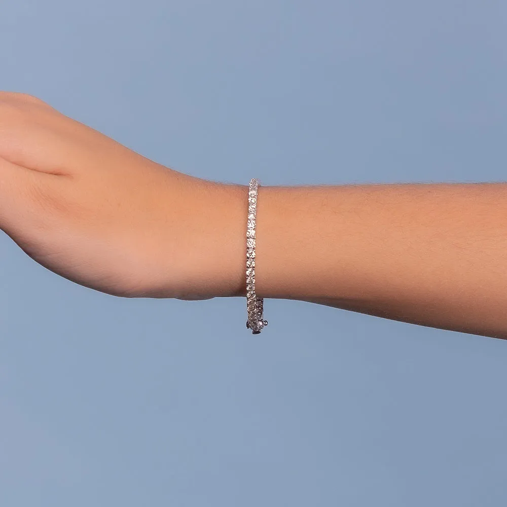 Diamond Tennis Bracelet (5.50 ct.) 3 mm 4-Prongs Setting in 14K Gold