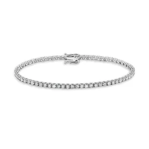 Diamond Tennis Bracelet (5.50 ct.) 3 mm 4-Prongs Setting in 14K Gold