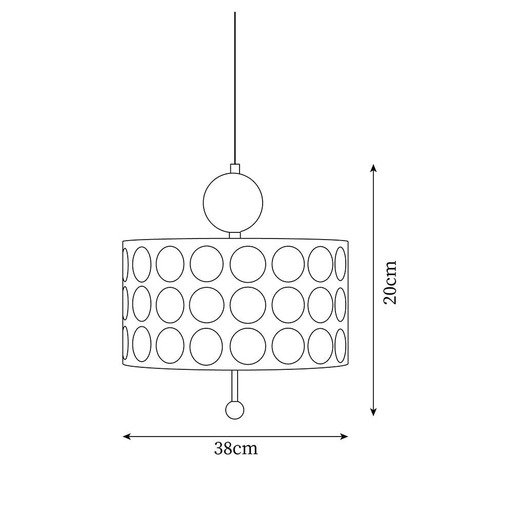 Dottie Lattice Pendant Lamp 14.9″- 7.8″