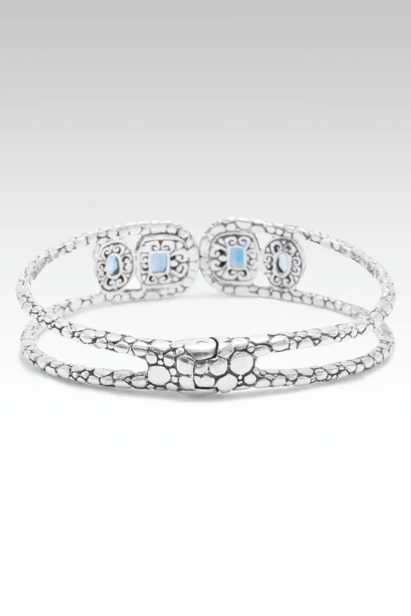 Fountain of Blessings Tip-to-Tip Bracelet™ in London Blue Topaz