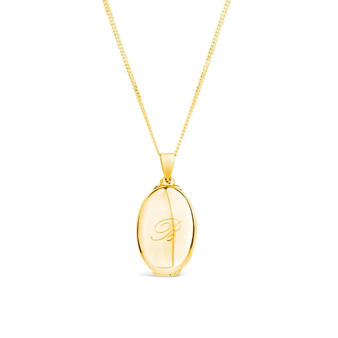 Four Photo Oval Butterfly Locket Gold   Photos