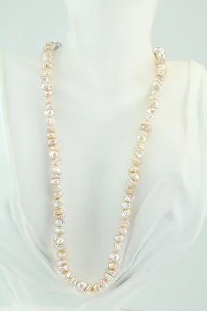 Freshwater Keshi Pearl Necklace 19"