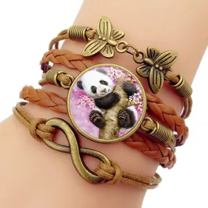 Gemstone Bracelet Butterfly 8-character Hand Strap