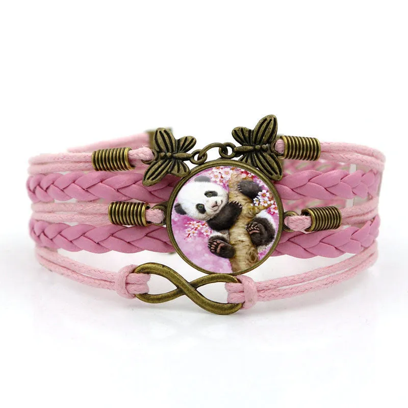 Gemstone Bracelet Butterfly 8-character Hand Strap