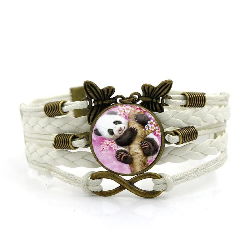 Gemstone Bracelet Butterfly 8-character Hand Strap