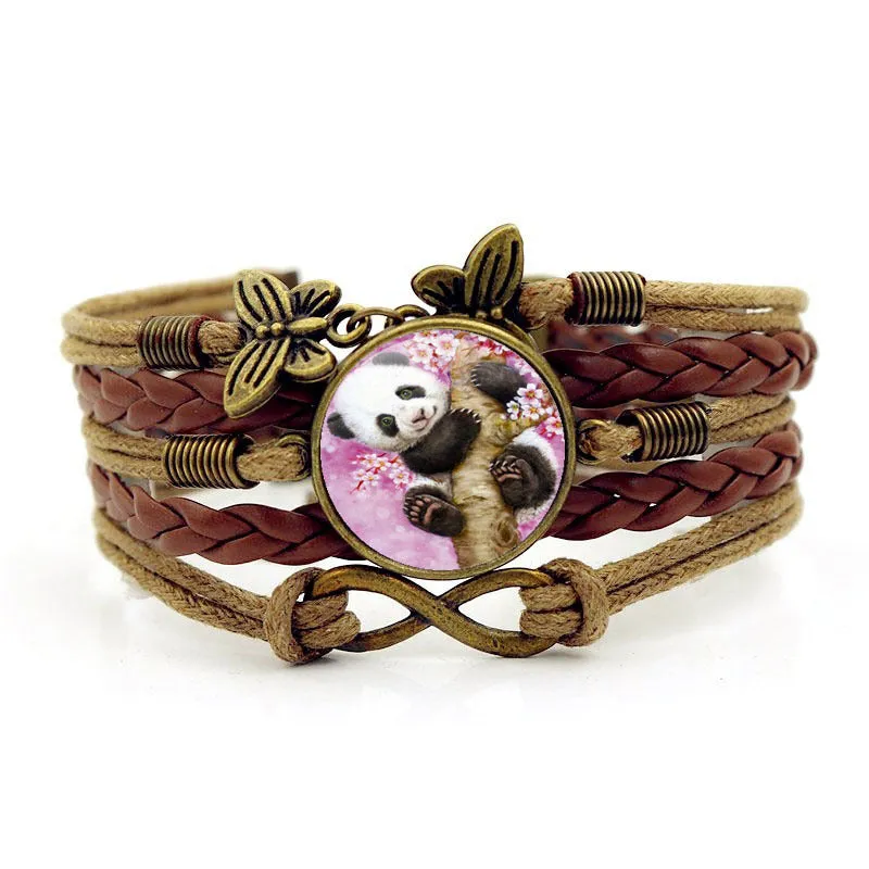 Gemstone Bracelet Butterfly 8-character Hand Strap