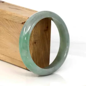 Genuine Burmese Green Jadeite Jade Bangle Bracelet ( 62.35 mm) #286