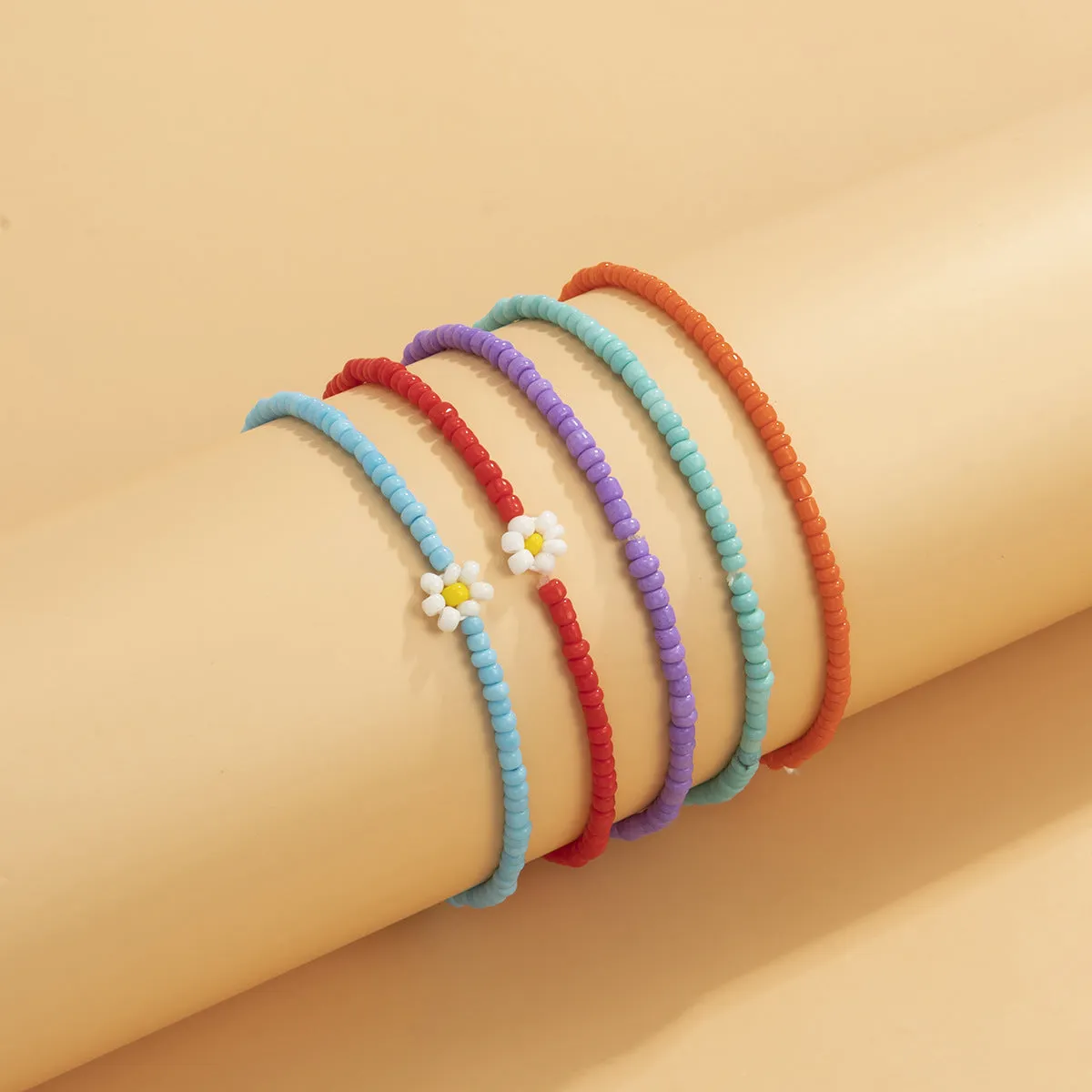 Geometric European And American Flower Rice Bead Hand Jewelry