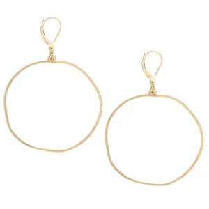 Gold Apple Earrings