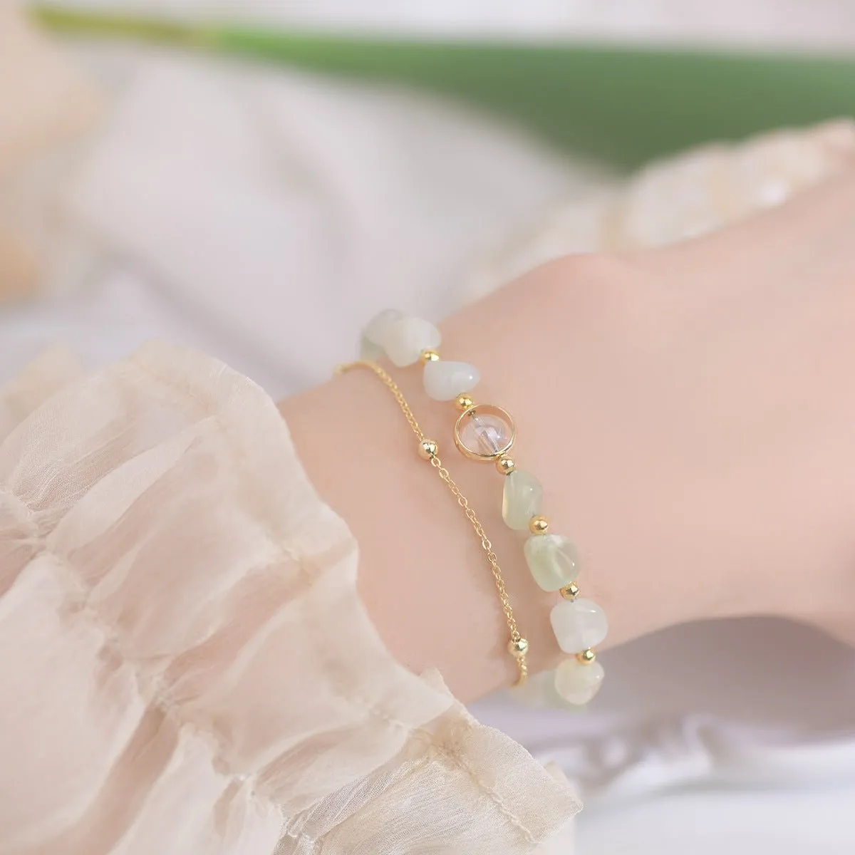Green Grape Stone Bracelet
