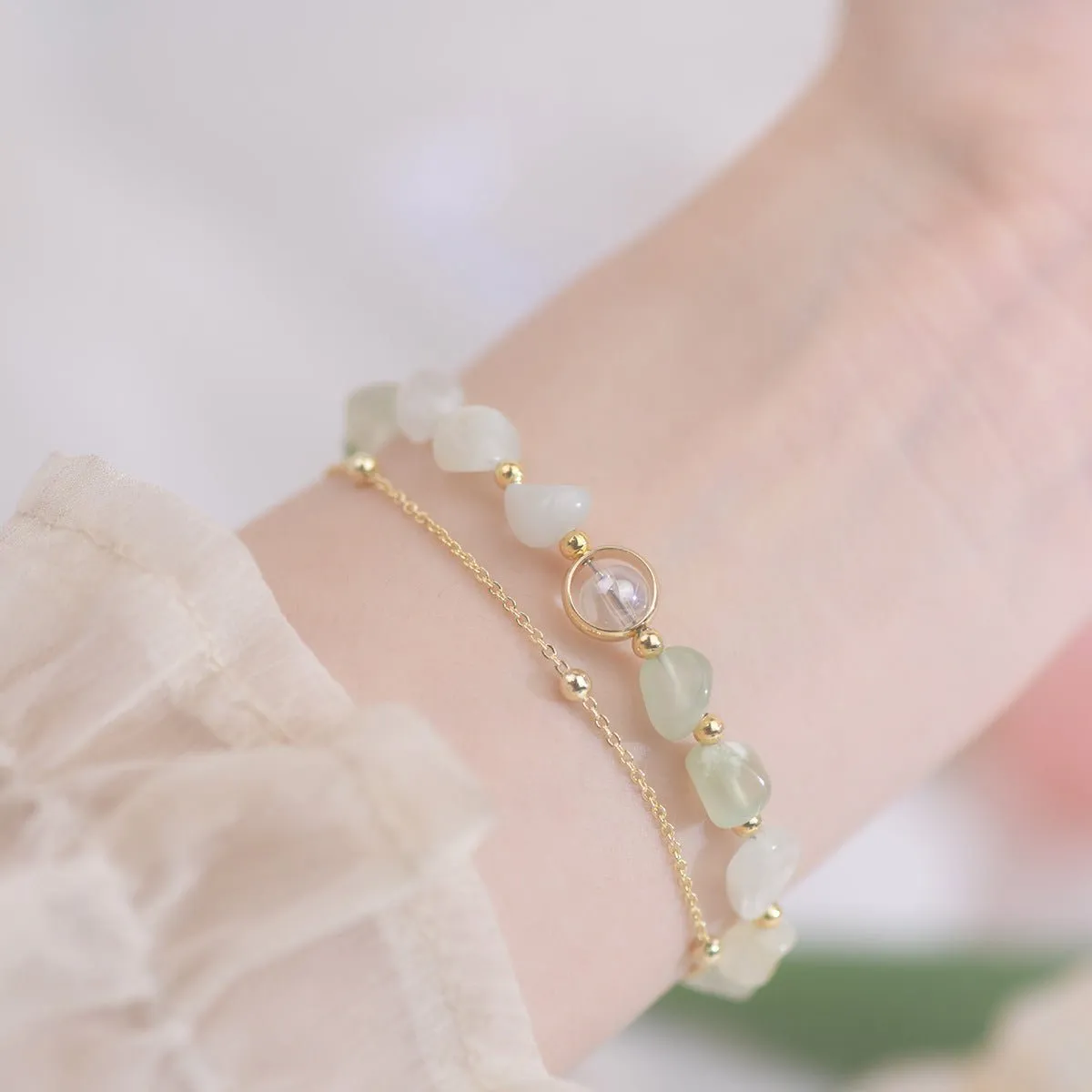 Green Grape Stone Bracelet